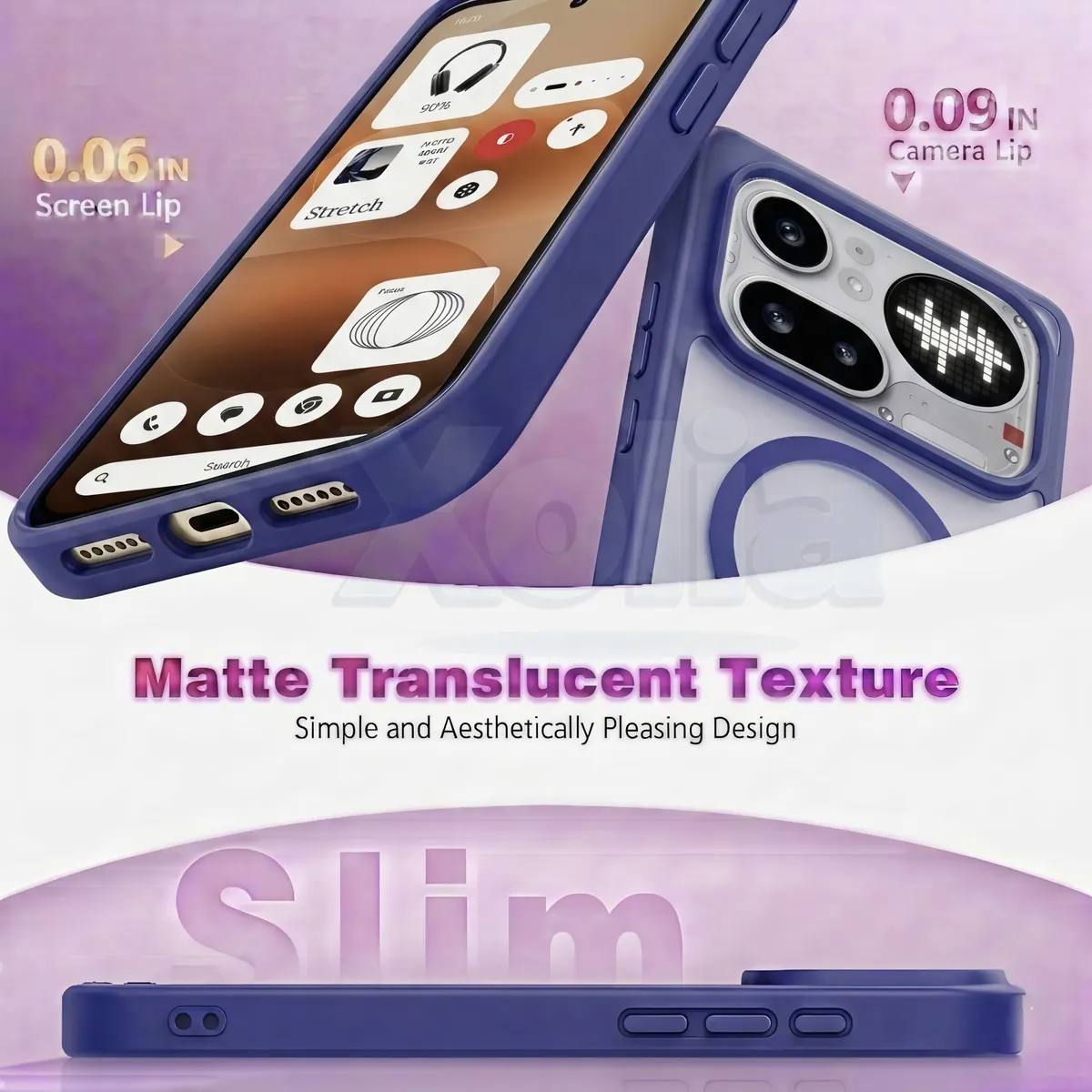 Xolia Back Cover for Nothing Phone 4a Pro 5G (Blue, Shock Proof, Polycarbonate, Silicon, Pack of: 1) — image 3 of 5