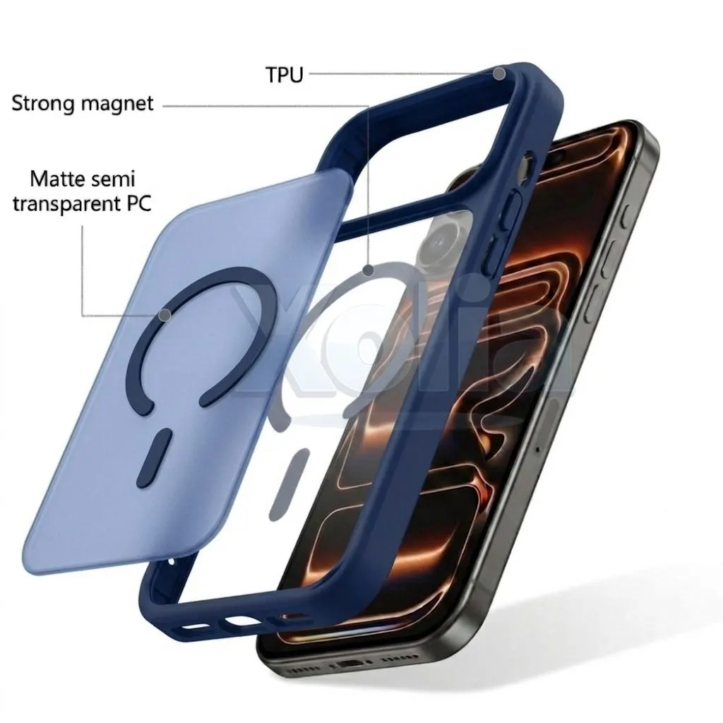 Xolia Back Cover for Nothing Phone 4a Pro 5G (Blue, Shock Proof, Polycarbonate, Silicon, Pack of: 1) — image 5 of 5