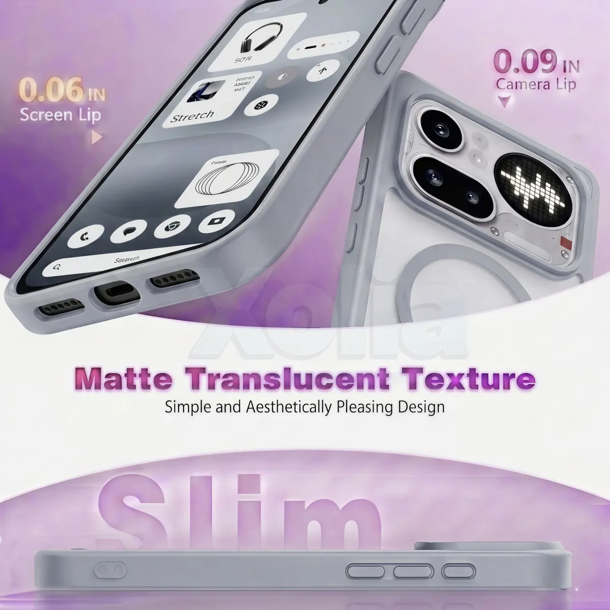 Xolia Back Cover for Nothing Phone 4a Pro 5G (Grey, Shock Proof, Polycarbonate, Silicon, Pack of: 1) — image 3 of 5