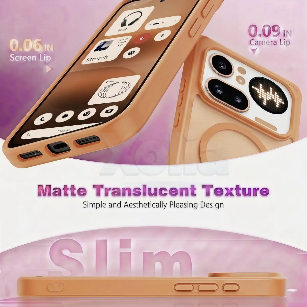 Xolia Back Cover for Nothing Phone 4a Pro 5G (Orange, Shock Proof, Polycarbonate, Silicon, Pack of: 1) — image 3 of 5