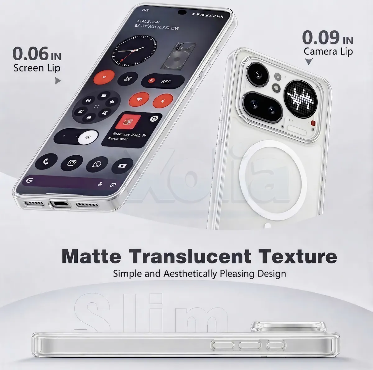 Xolia Back Cover for Nothing Phone 4a Pro 5G (White, Shock Proof, Polycarbonate, Silicon, Pack of: 1) — image 3 of 5