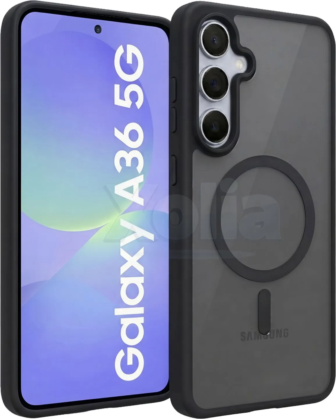 Xolia Back Cover for Samsung Galaxy A36 5G (Black, Shock Proof, Polycarbonate, Silicon, Pack of: 1) — image 1 of 5