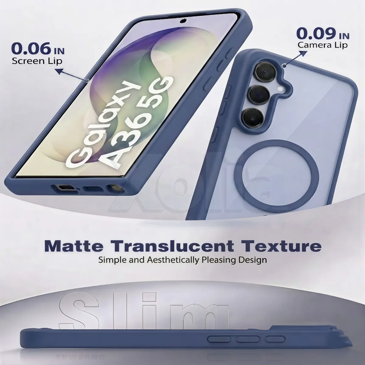 Xolia Back Cover for Samsung Galaxy A36 5G (Blue, Shock Proof, Polycarbonate, Silicon, Pack of: 1) — image 3 of 5