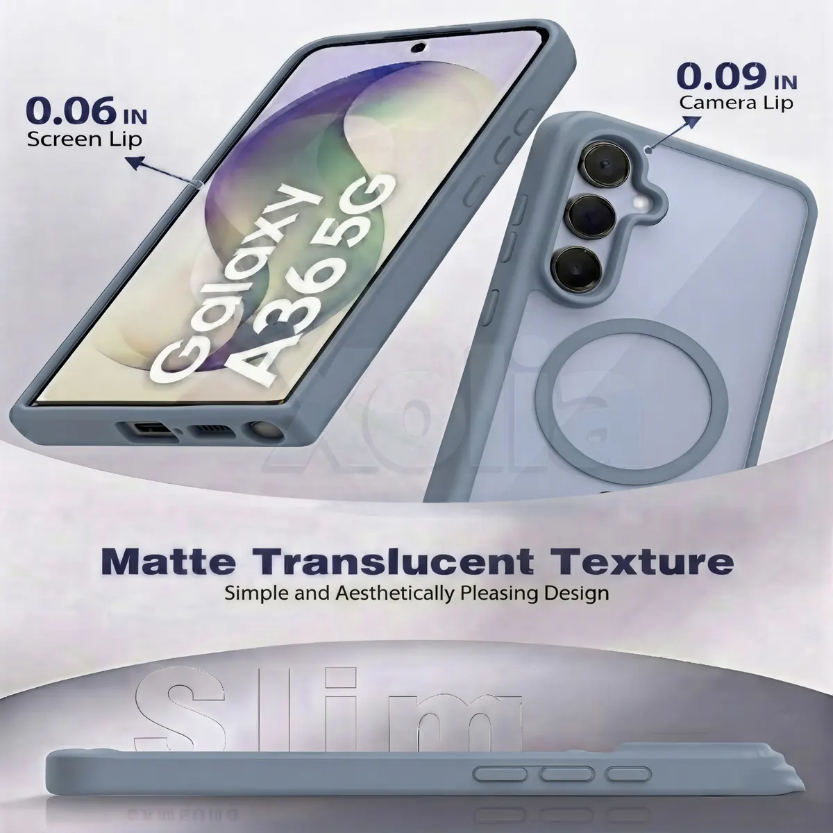 Xolia Back Cover for Samsung Galaxy A36 5G (Grey, Shock Proof, Polycarbonate, Silicon, Pack of: 1) — image 3 of 5