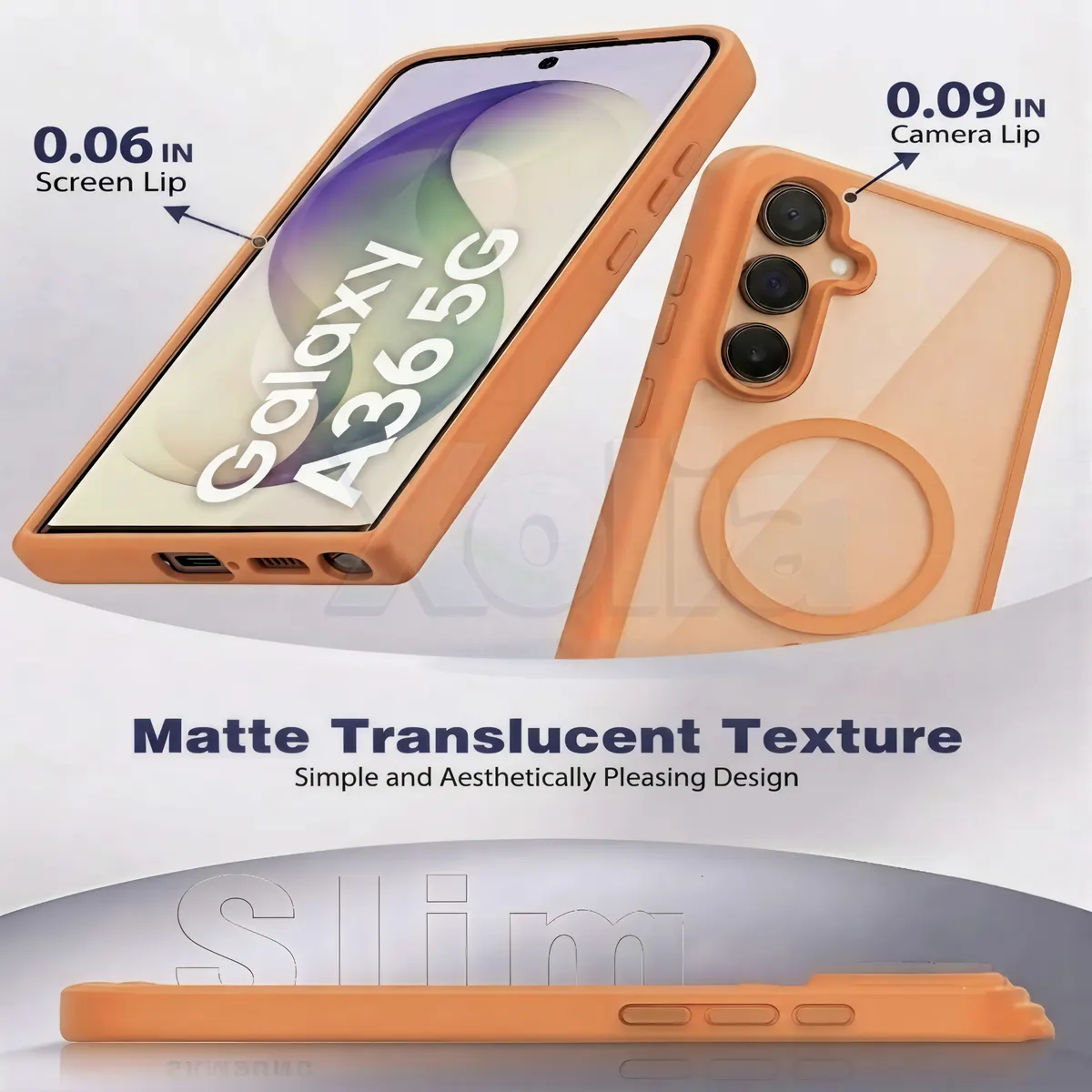 Xolia Back Cover for Samsung Galaxy A36 5G (Orange, Shock Proof, Polycarbonate, Silicon, Pack of: 1) — image 3 of 5