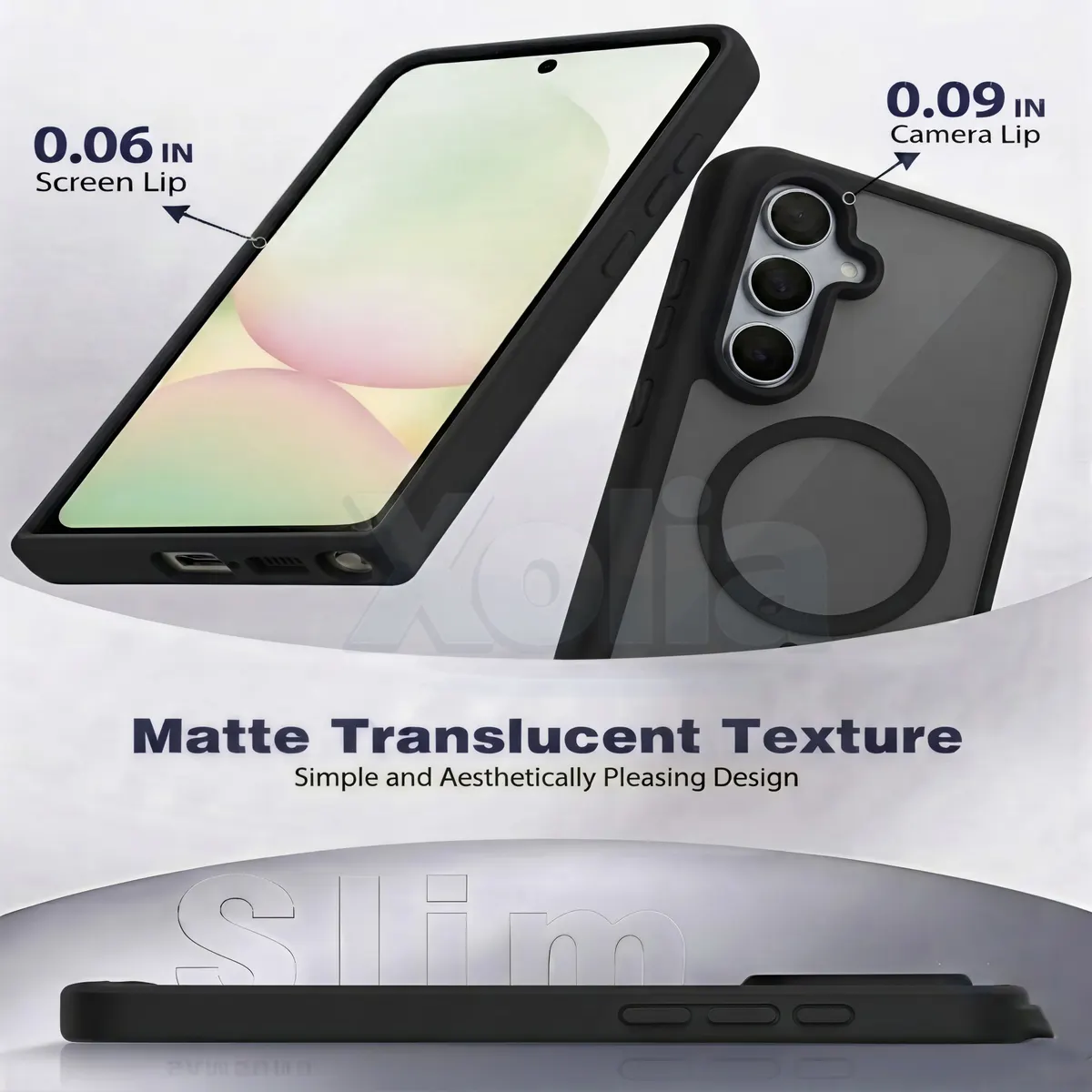 Xolia Back Cover for Samsung Galaxy A56 5G (Black, Shock Proof, Polycarbonate, Silicon, Pack of: 1) — image 3 of 5