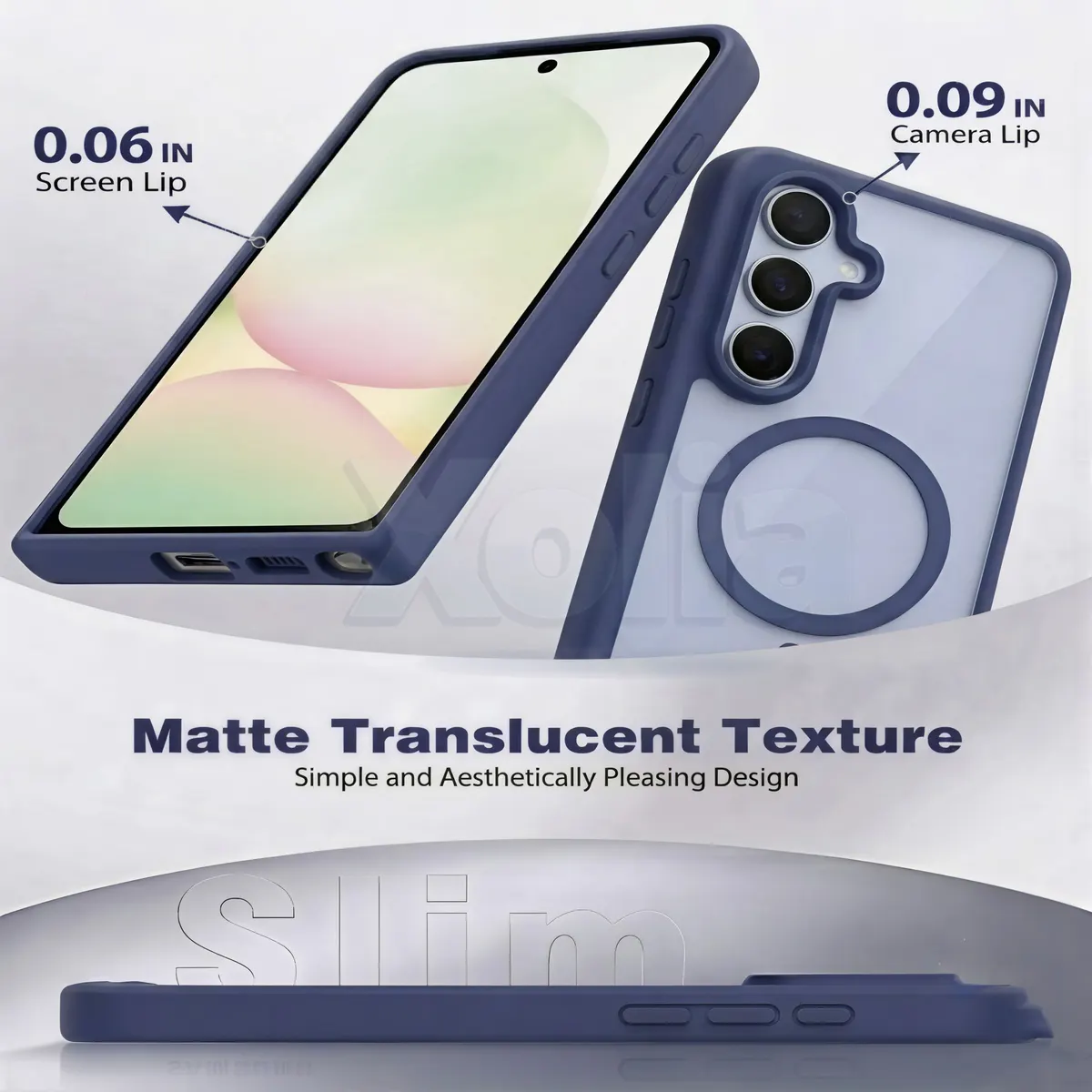 Xolia Back Cover for Samsung Galaxy A56 5G (Blue, Shock Proof, Polycarbonate, Silicon, Pack of: 1) — image 3 of 5
