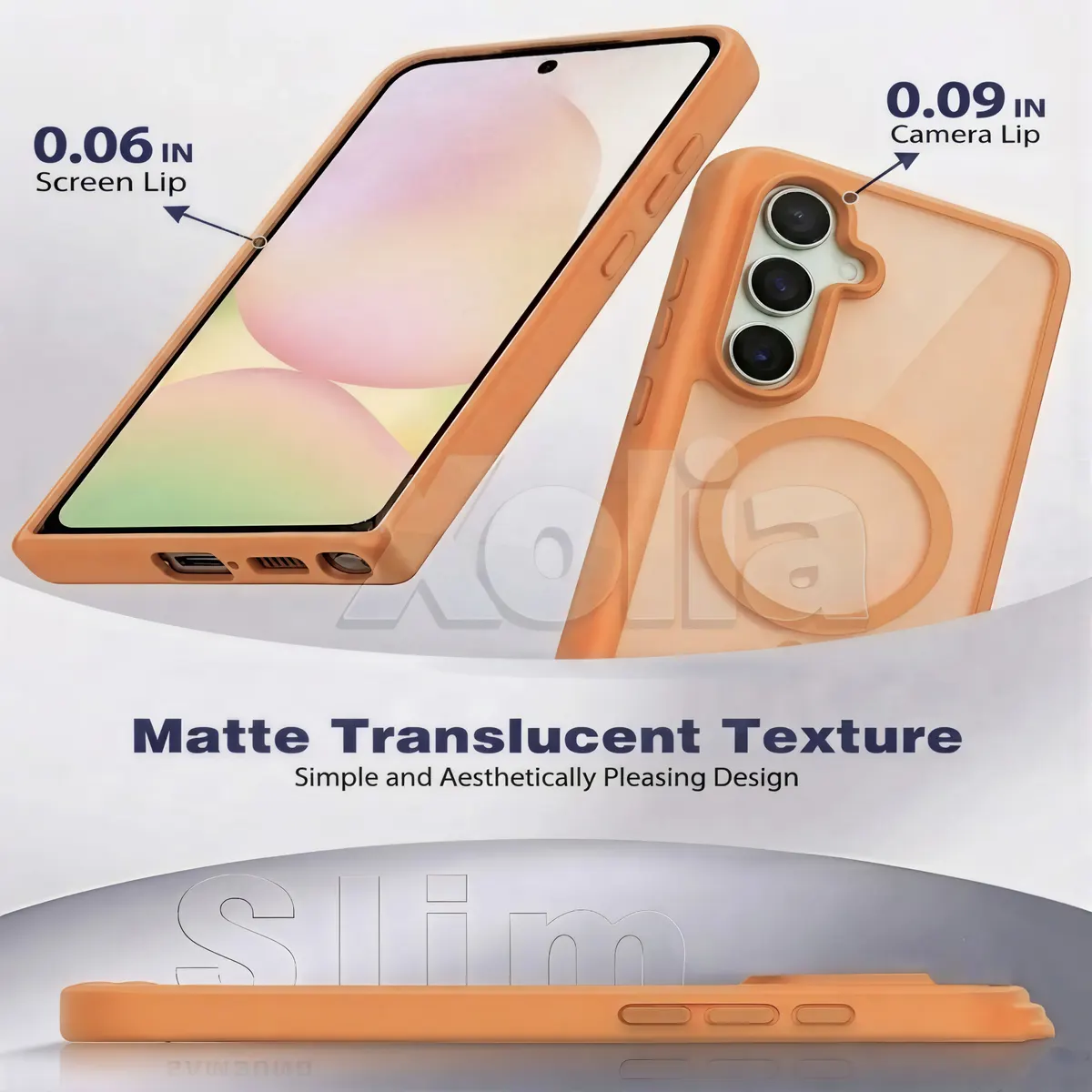 Xolia Back Cover for Samsung Galaxy A56 5G (Orange, Shock Proof, Polycarbonate, Silicon, Pack of: 1) — image 3 of 5
