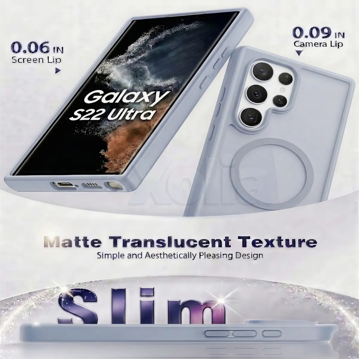 Xolia Back Cover for Samsung Galaxy S22 Ultra 5G (Grey, Shock Proof, Polycarbonate, Silicon, Pack of: 1) — image 3 of 5