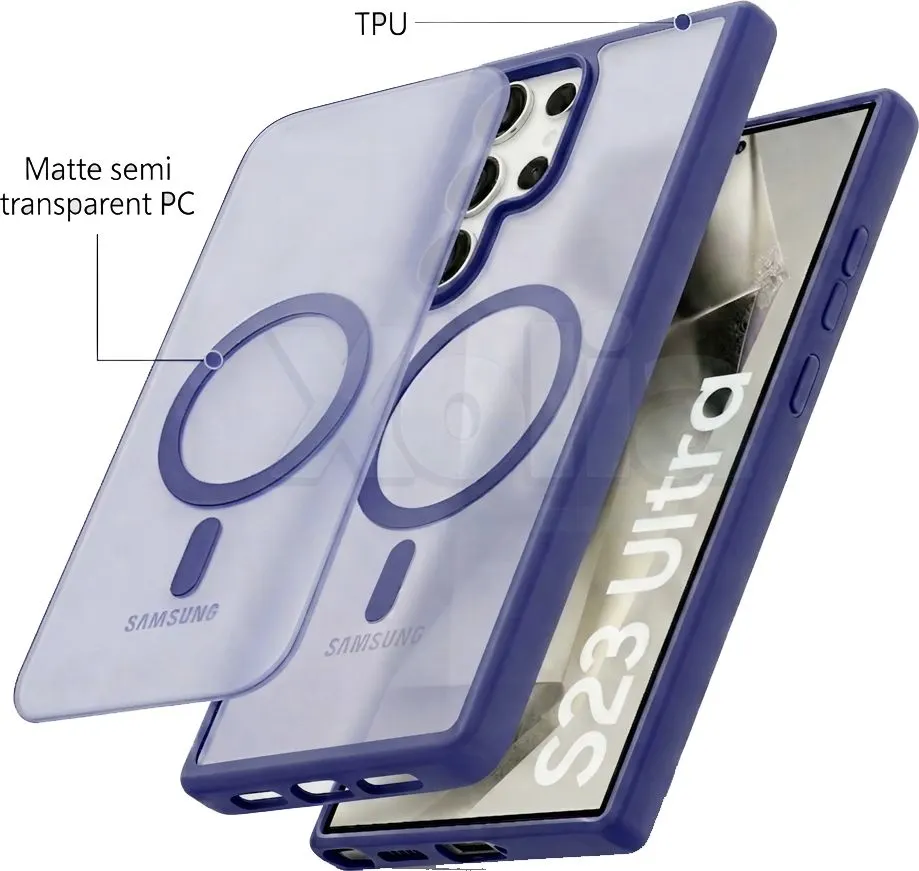 Xolia Back Cover for Samsung Galaxy S23 Ultra 5G (Blue, Shock Proof, Polycarbonate, Silicon, Pack of: 1) — image 5 of 5