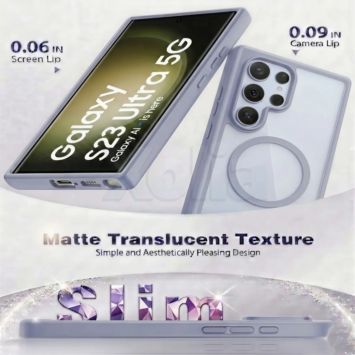 Xolia Back Cover for Samsung Galaxy S23 Ultra 5G (Grey, Shock Proof, Polycarbonate, Silicon, Pack of: 1) — image 3 of 5