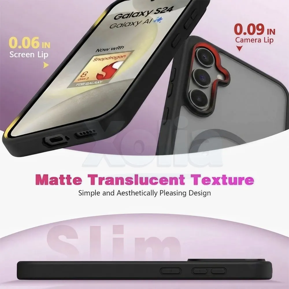 Xolia Back Cover for Samsung Galaxy S24 5G (Black, Shock Proof, Polycarbonate, Silicon, Pack of: 1) — image 3 of 5