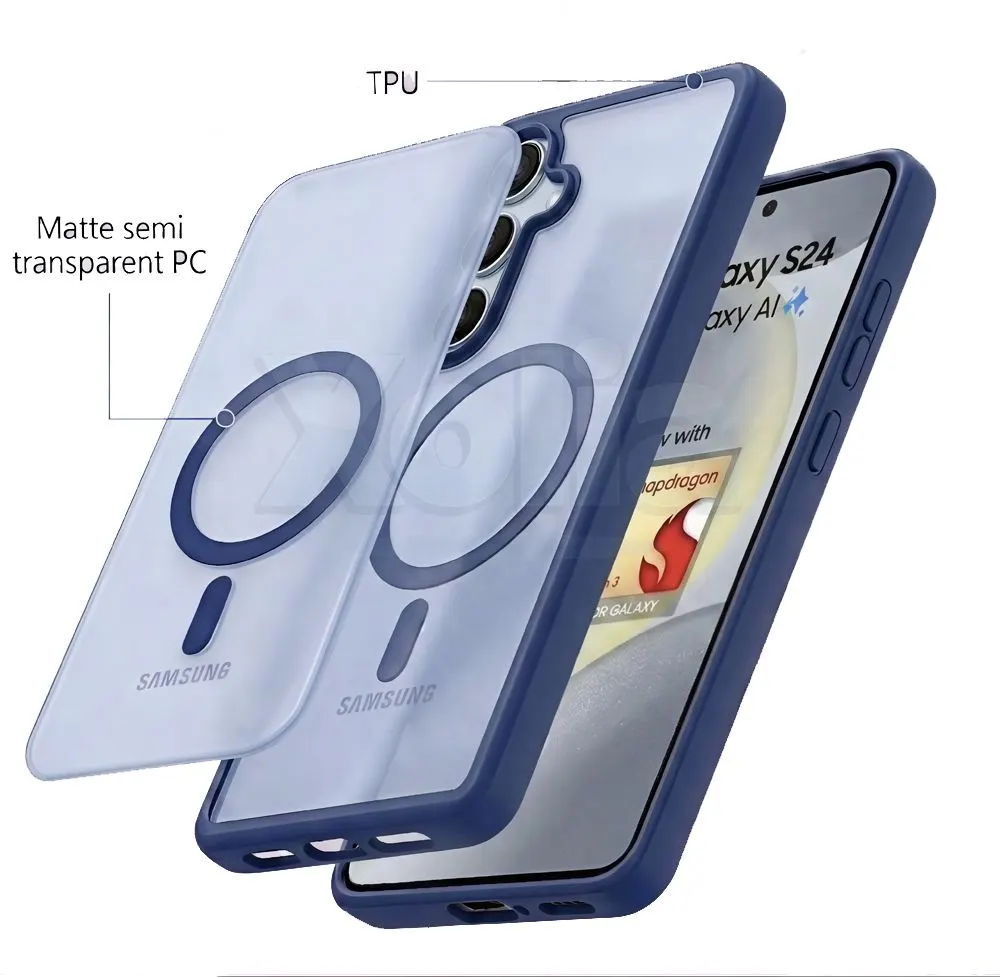 Xolia Back Cover for Samsung Galaxy S24 5G (Blue, Shock Proof, Polycarbonate, Silicon, Pack of: 1) — image 5 of 5