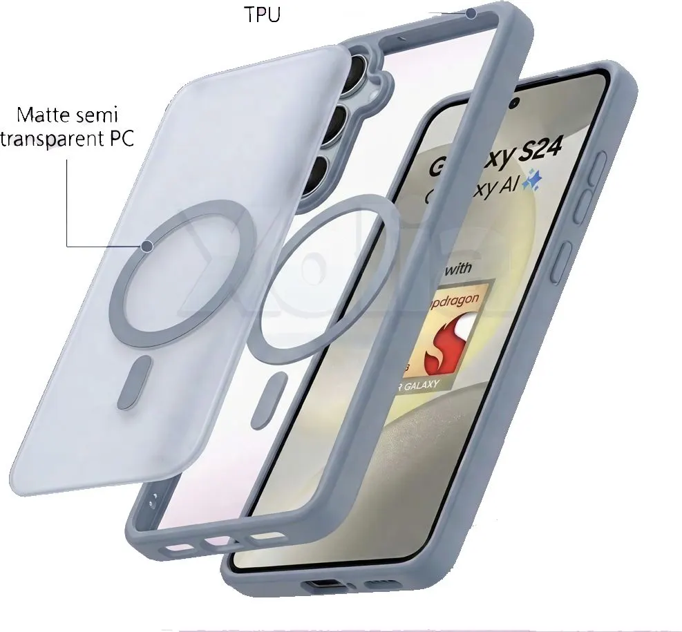 Xolia Back Cover for Samsung Galaxy S24 5G (Grey, Shock Proof, Polycarbonate, Silicon, Pack of: 1) — image 5 of 5