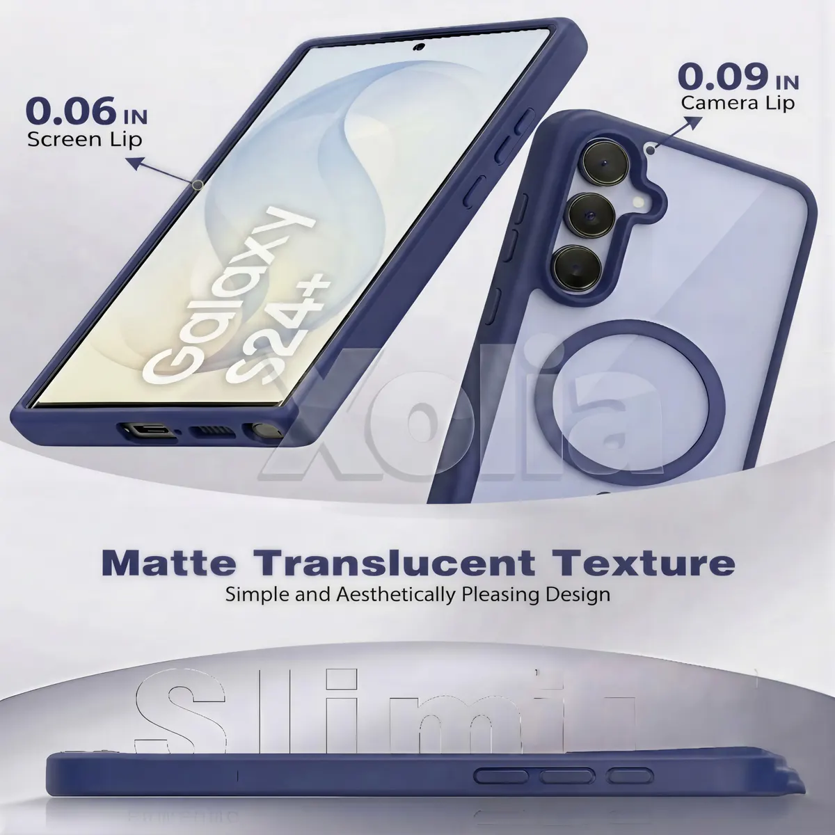 Xolia Back Cover for Samsung Galaxy S24 Plus 5G (Blue, Shock Proof, Polycarbonate, Silicon, Pack of: 1) — image 3 of 5