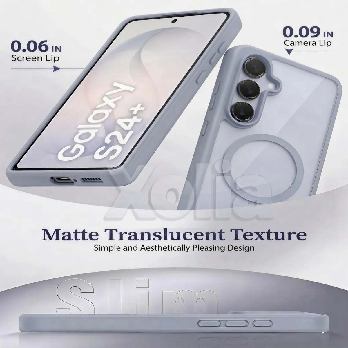 Xolia Back Cover for Samsung Galaxy S24 Plus 5G (Grey, Shock Proof, Polycarbonate, Silicon, Pack of: 1) — image 3 of 5