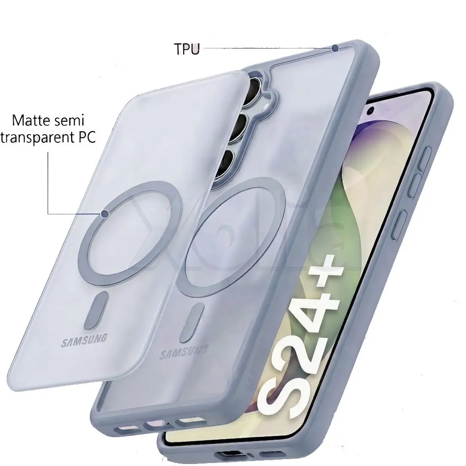 Xolia Back Cover for Samsung Galaxy S24 Plus 5G (Grey, Shock Proof, Polycarbonate, Silicon, Pack of: 1) — image 5 of 5