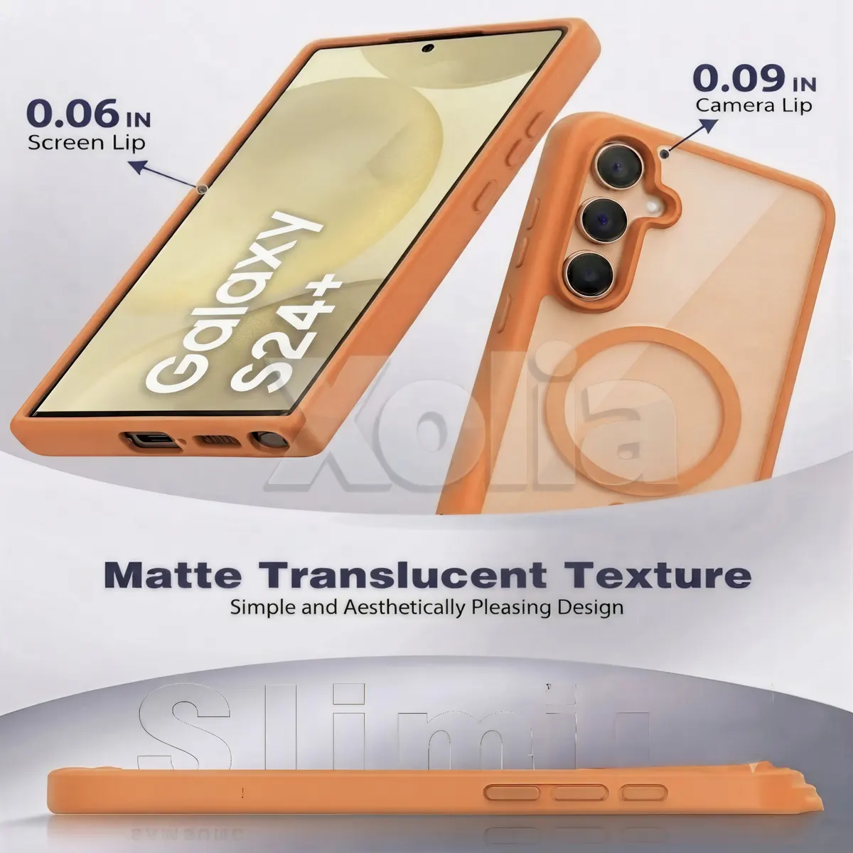 Xolia Back Cover for Samsung Galaxy S24 Plus 5G (Orange, Shock Proof, Polycarbonate, Silicon, Pack of: 1) — image 3 of 5