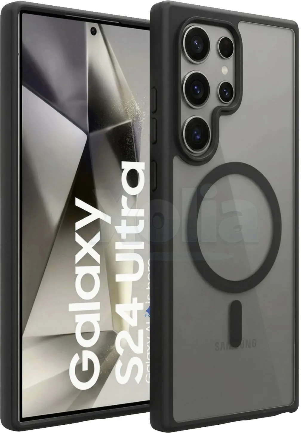 Xolia Back Cover for Samsung Galaxy S24 Ultra 5G (Black, Shock Proof, Polycarbonate, Silicon, Pack of: 1) — image 1 of 5