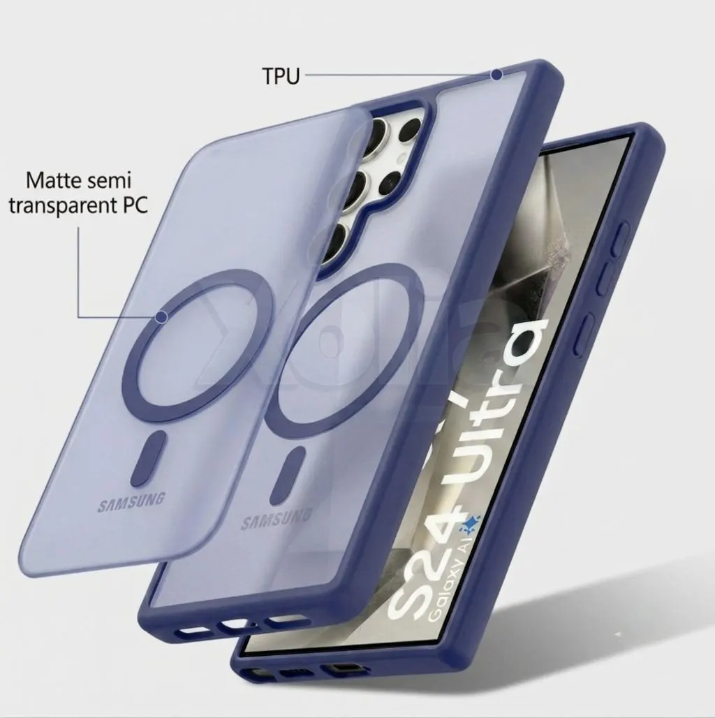 Xolia Back Cover for Samsung Galaxy S24 Ultra 5G (Blue, Shock Proof, Polycarbonate, Silicon, Pack of: 1) — image 5 of 5