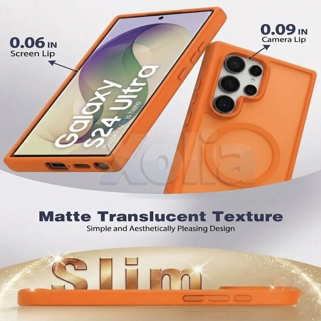 Xolia Back Cover for Samsung Galaxy S24 Ultra 5G (Orange, Shock Proof, Polycarbonate, Silicon, Pack of: 1) — image 2 of 4