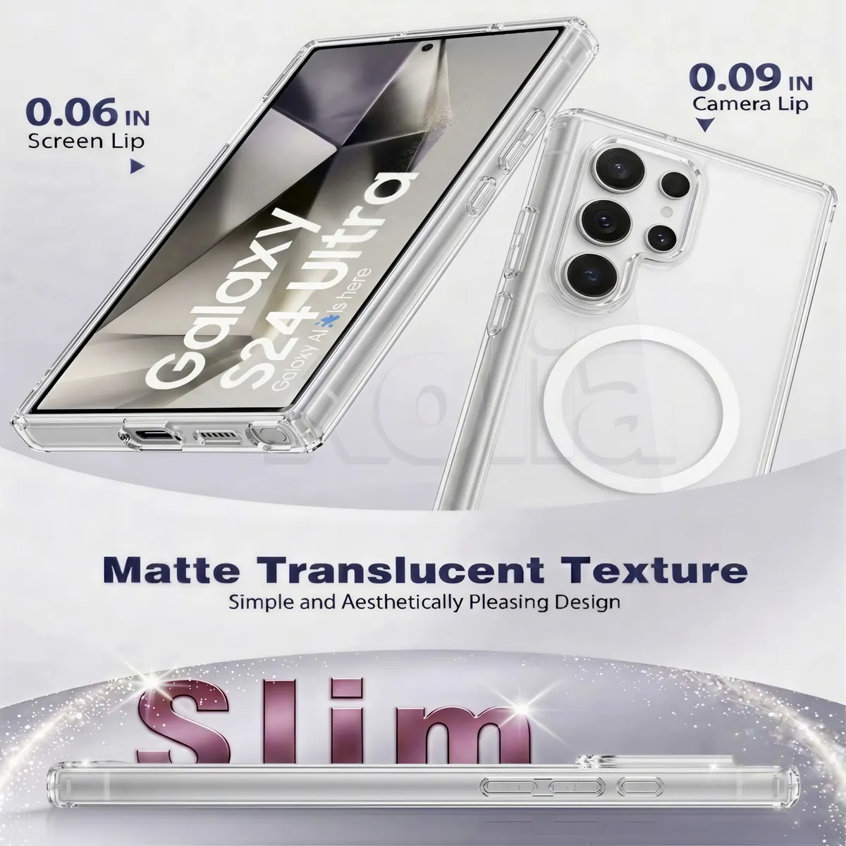 Xolia Back Cover for Samsung Galaxy S24 Ultra 5G (White, Shock Proof, Polycarbonate, Silicon, Pack of: 1) — image 2 of 4