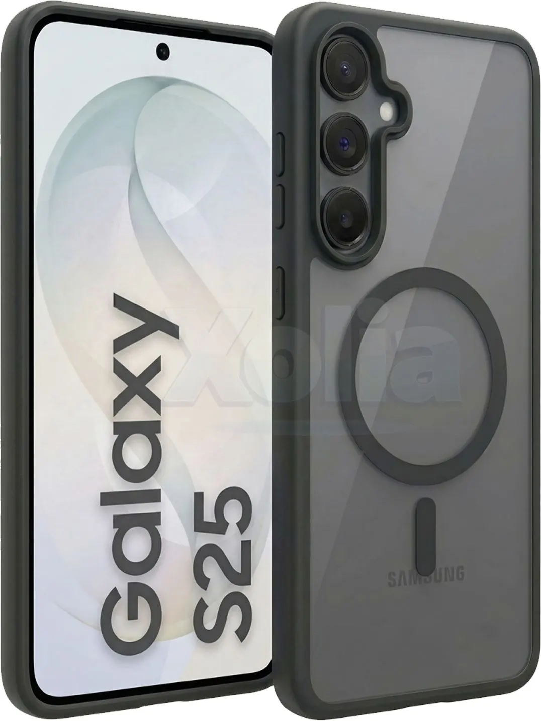 Xolia Back Cover for Samsung Galaxy S25 5G (Black, Shock Proof, Silicon, Polycarbonate, Pack of: 1) — image 1 of 5