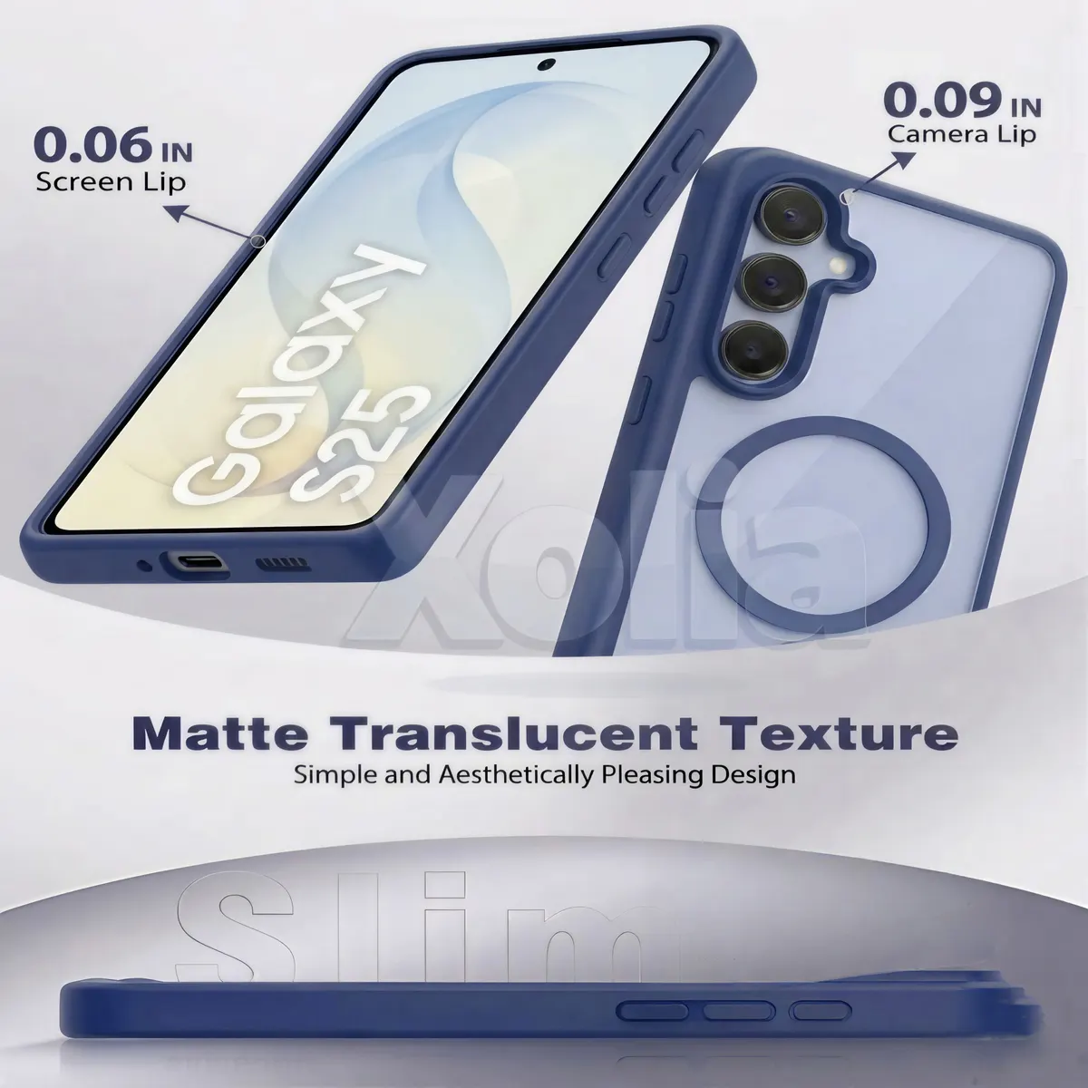 Xolia Back Cover for Samsung Galaxy S25 5G (Blue, Shock Proof, Silicon, Polycarbonate, Pack of: 1) — image 3 of 5