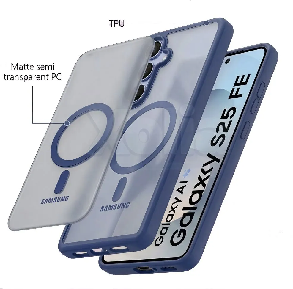 Xolia Back Cover for Samsung Galaxy S25 FE 5G (Blue, Shock Proof, Polycarbonate, Silicon, Pack of: 1) — image 5 of 5