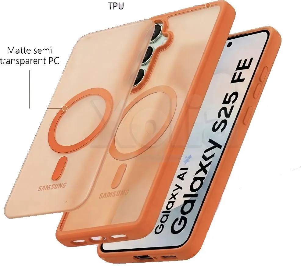 Xolia Back Cover for Samsung Galaxy S25 FE 5G (Orange, Shock Proof, Polycarbonate, Silicon, Pack of: 1) — image 5 of 5