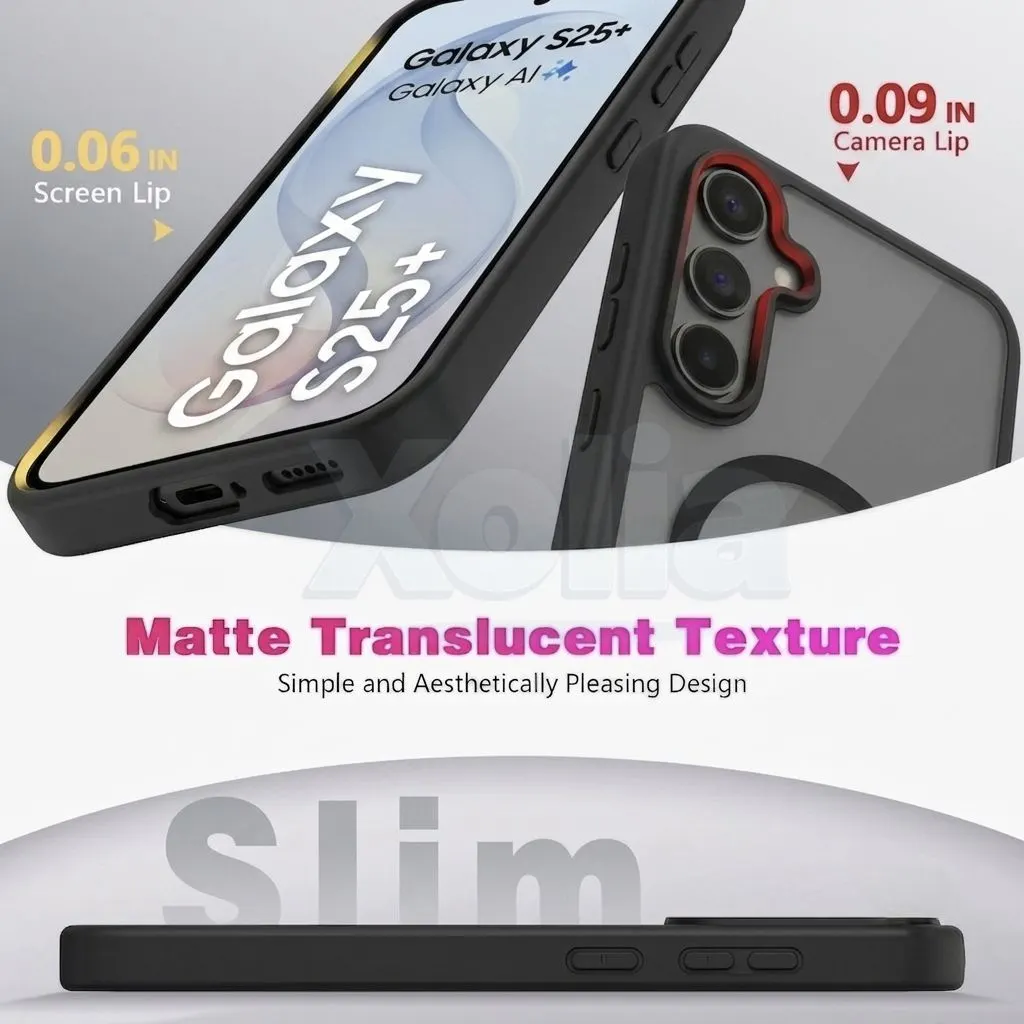 Xolia Back Cover for Samsung Galaxy S25 Plus 5G (Black, Shock Proof, Polycarbonate, Silicon, Pack of: 1) — image 3 of 5