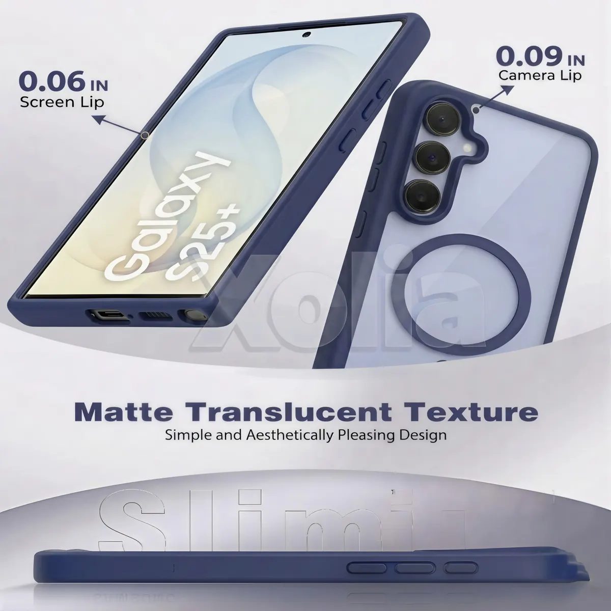 Xolia Back Cover for Samsung Galaxy S25 Plus 5G (Blue, Shock Proof, Polycarbonate, Silicon, Pack of: 1) — image 3 of 5