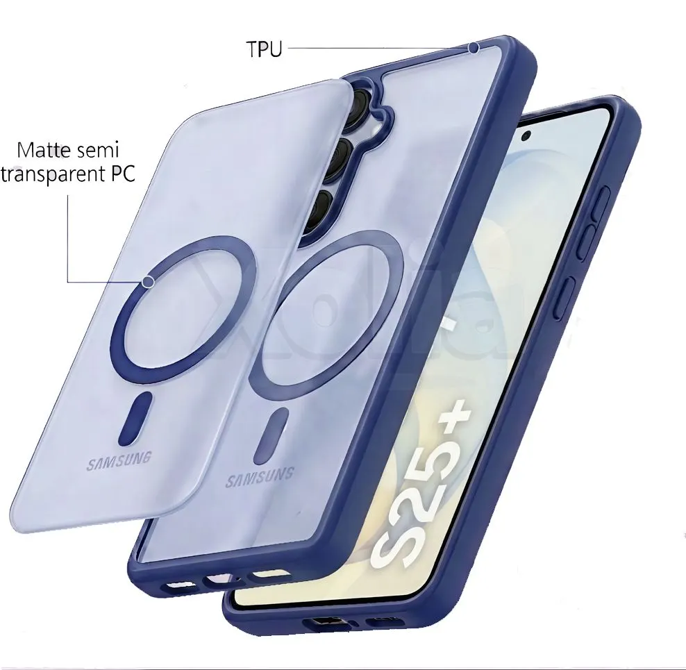 Xolia Back Cover for Samsung Galaxy S25 Plus 5G (Blue, Shock Proof, Polycarbonate, Silicon, Pack of: 1) — image 5 of 5