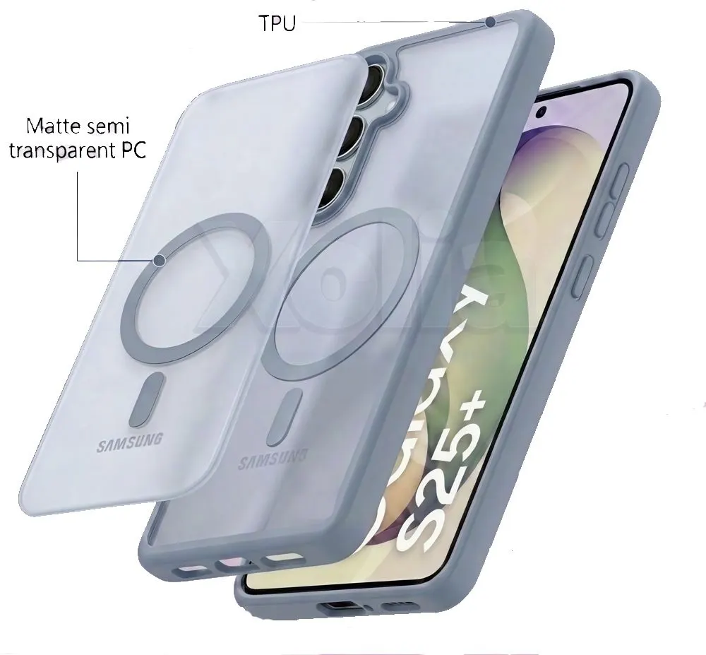 Xolia Back Cover for Samsung Galaxy S25 Plus 5G (Grey, Shock Proof, Polycarbonate, Silicon, Pack of: 1) — image 5 of 5