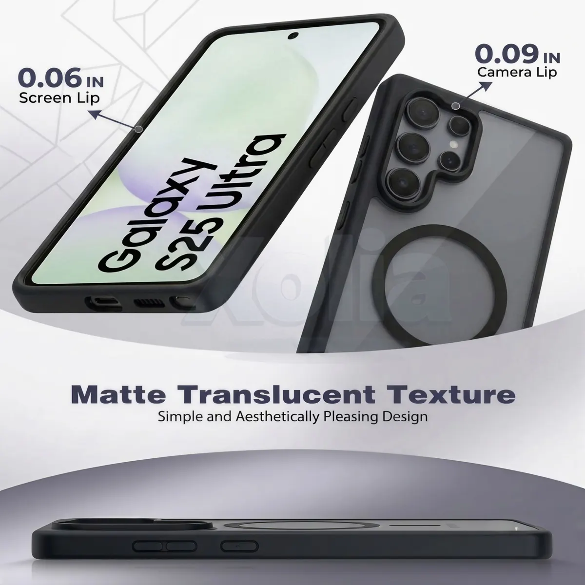 Xolia Back Cover for Samsung Galaxy S25 Ultra 5G (Black, Shock Proof, Polycarbonate, Silicon, Pack of: 1) — image 3 of 5