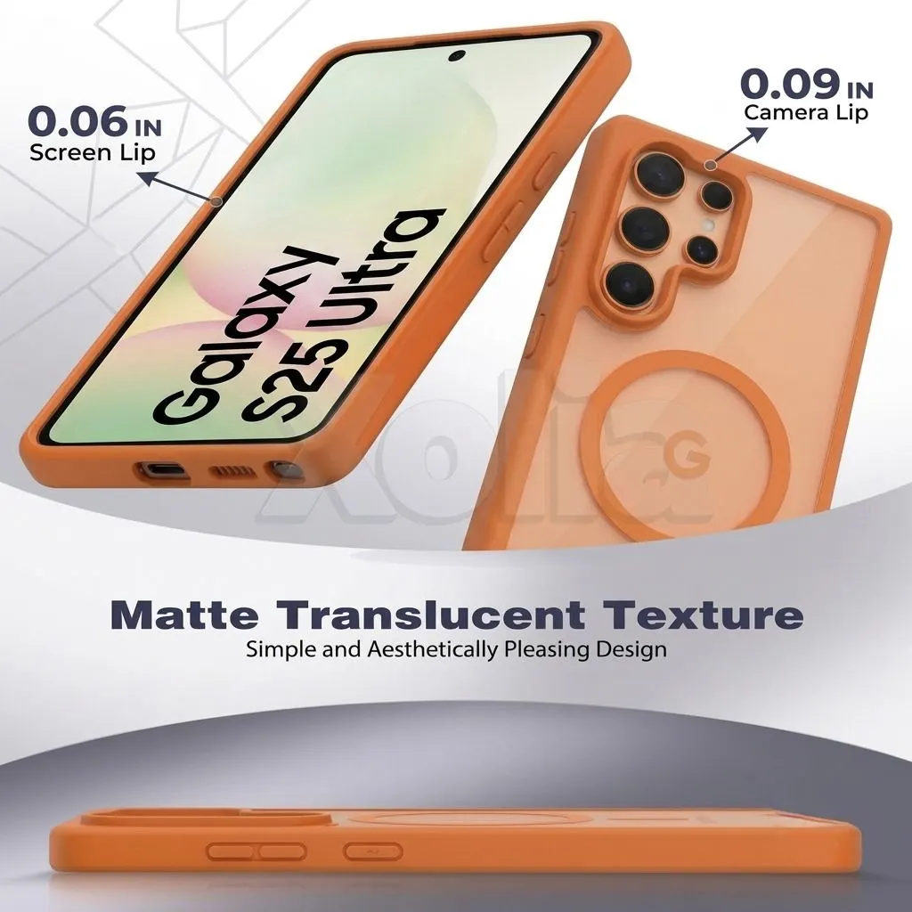 Xolia Back Cover for Samsung Galaxy S25 Ultra 5G (Orange, Shock Proof, Polycarbonate, Silicon, Pack of: 1) — image 3 of 5