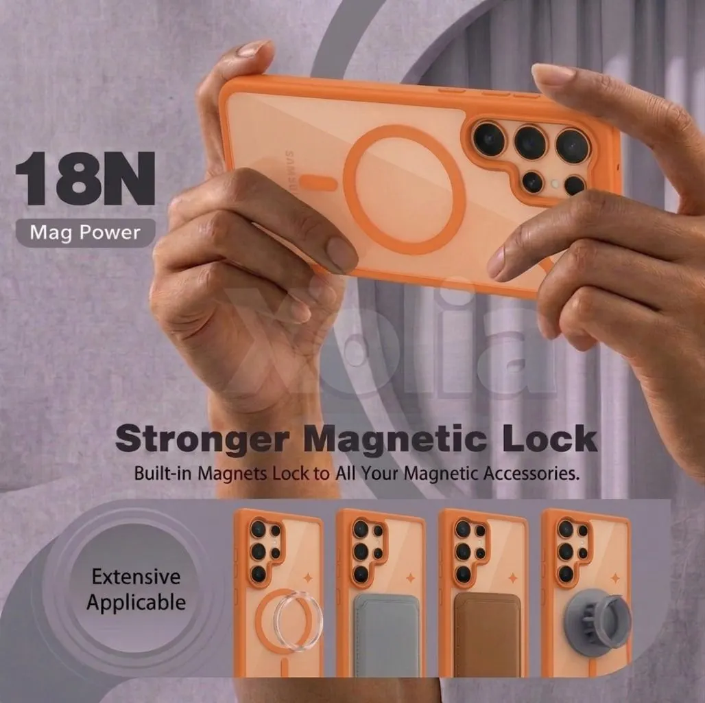 Xolia Back Cover for Samsung Galaxy S25 Ultra 5G (Orange, Shock Proof, Polycarbonate, Silicon, Pack of: 1) — image 4 of 5