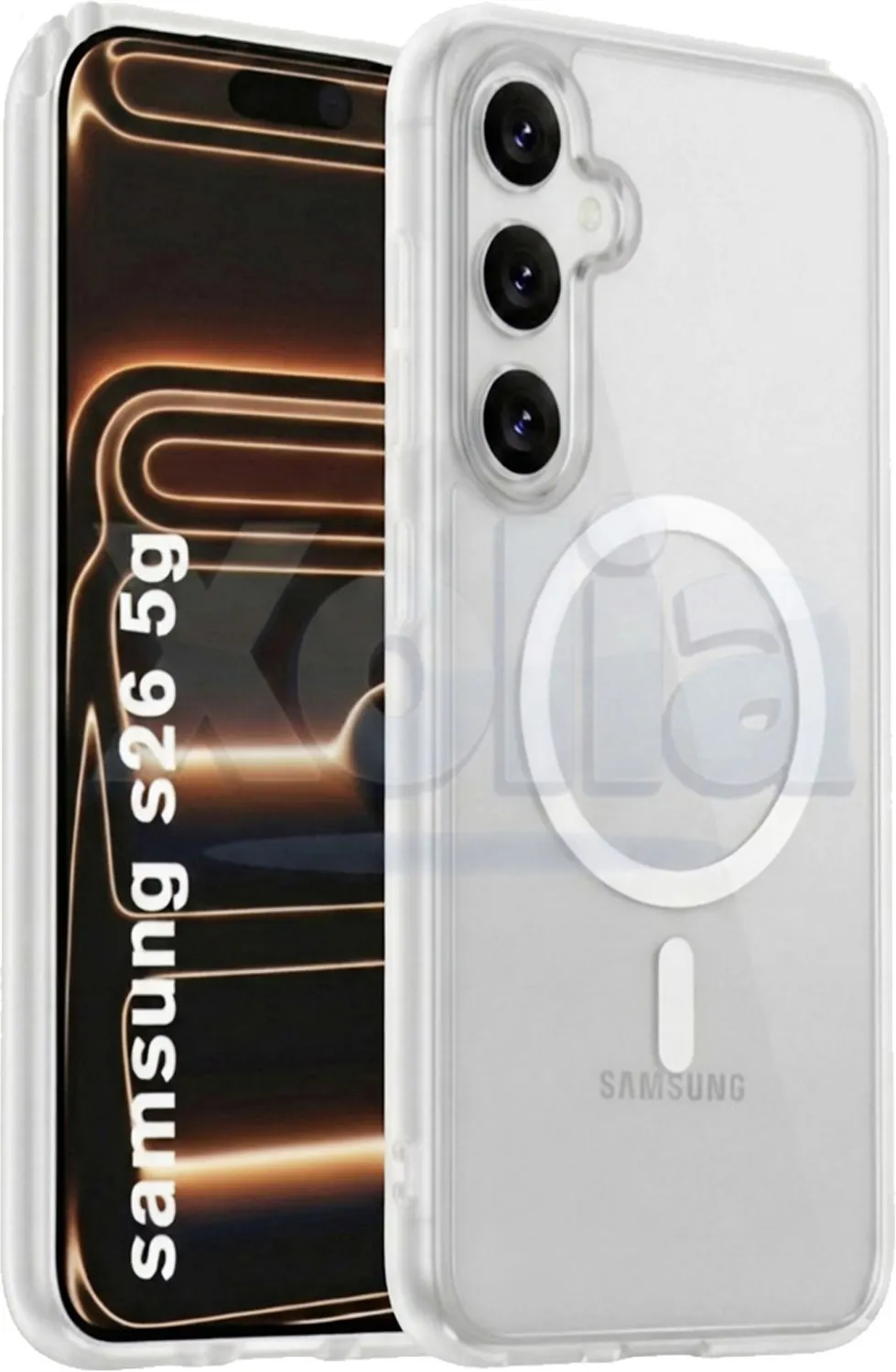 Xolia Back Cover for Samsung Galaxy S26 5G (White, Shock Proof, Polycarbonate, Silicon, Pack of: 1) — image 1 of 4
