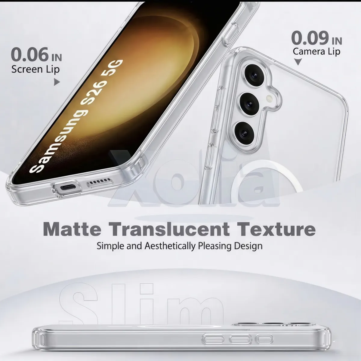 Xolia Back Cover for Samsung Galaxy S26 5G (White, Shock Proof, Polycarbonate, Silicon, Pack of: 1) — image 3 of 4