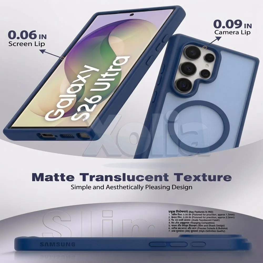 Xolia Back Cover for Samsung Galaxy S26 Ultra 5G (Blue, Shock Proof, Polycarbonate, Silicon, Pack of: 1) — image 3 of 5