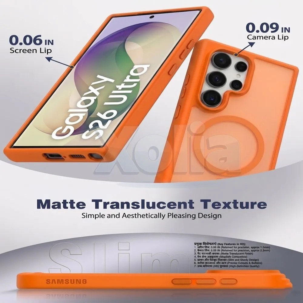 Xolia Back Cover for Samsung Galaxy S26 Ultra 5G (Orange, Shock Proof, Polycarbonate, Silicon, Pack of: 1) — image 3 of 5