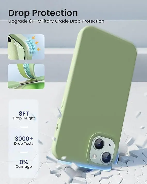 Micvir Back Cover for Apple iPhone 15 Plus (Green, Grip Case, Silicon, Pack of: 1) — image 4 of 4