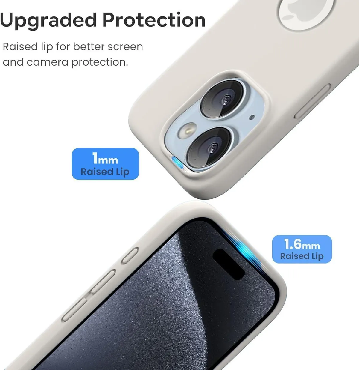 Micvir Back Cover for Apple iPhone 15 Plus (Grey, Grip Case, Silicon, Pack of: 1) — image 2 of 4