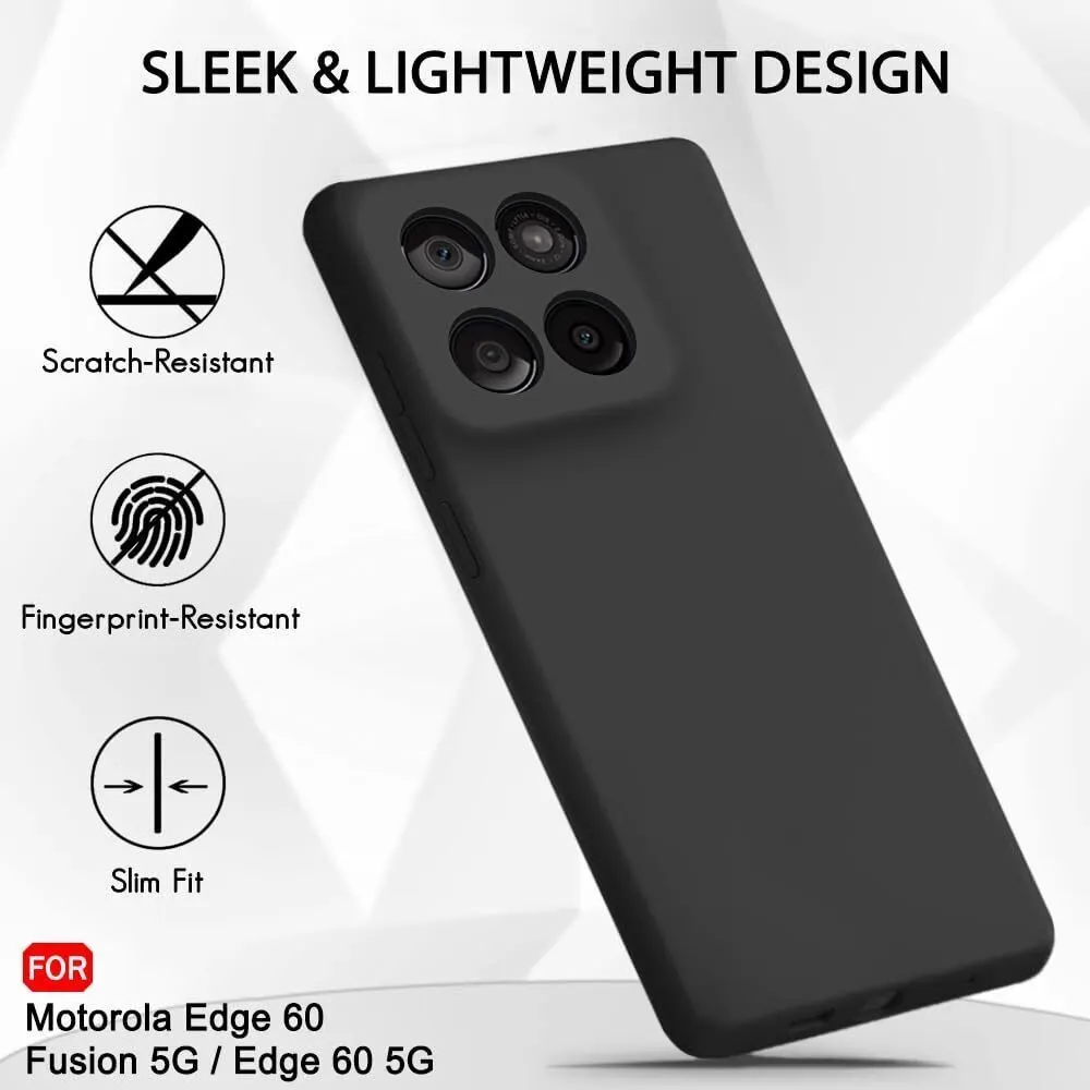Micvir Back Cover for Motorola Edge 60 5G (Black, Grip Case, Silicon, Pack of: 1) — image 4 of 5