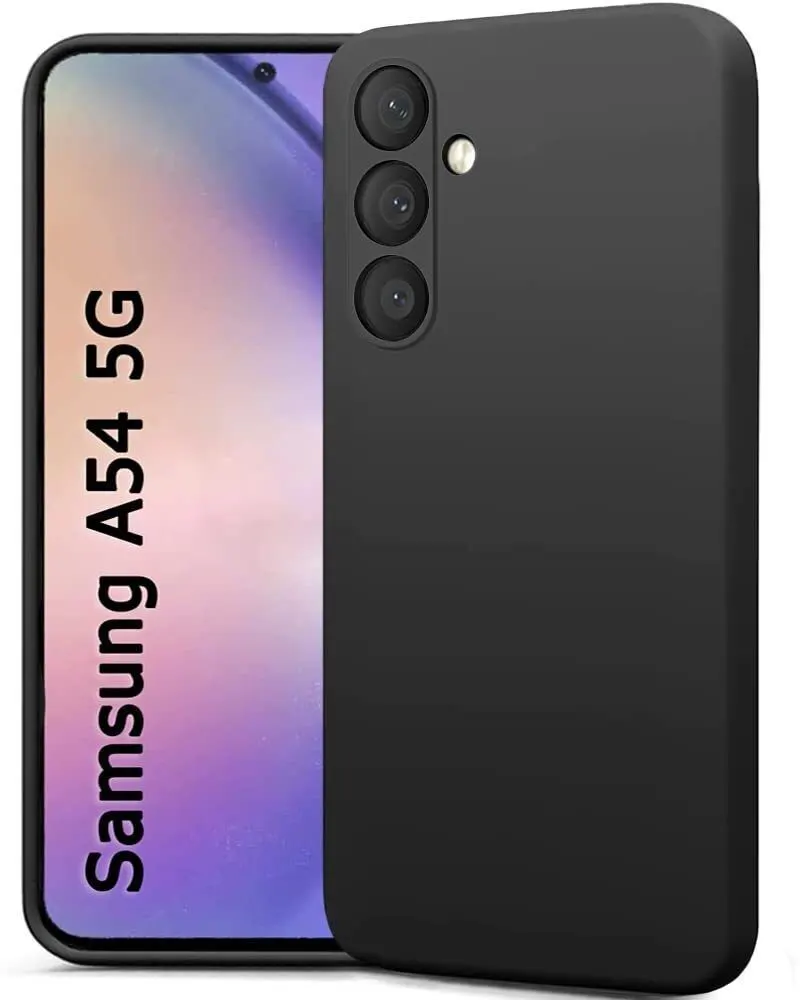 Micvir Back Cover for Samsung Galaxy A54 5G (Black, Grip Case, Silicon, Pack of: 1)