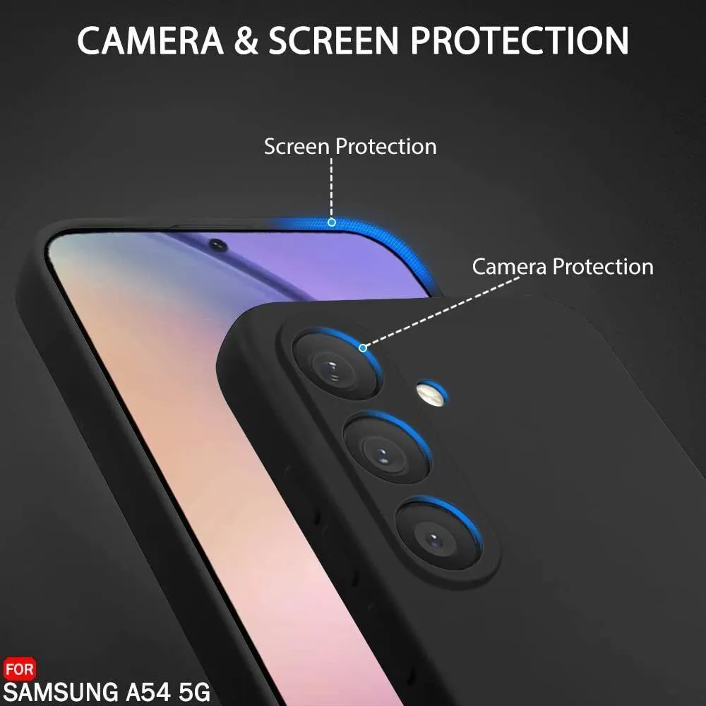 Micvir Back Cover for Samsung Galaxy A54 5G (Black, Grip Case, Silicon, Pack of: 1) — image 2 of 5