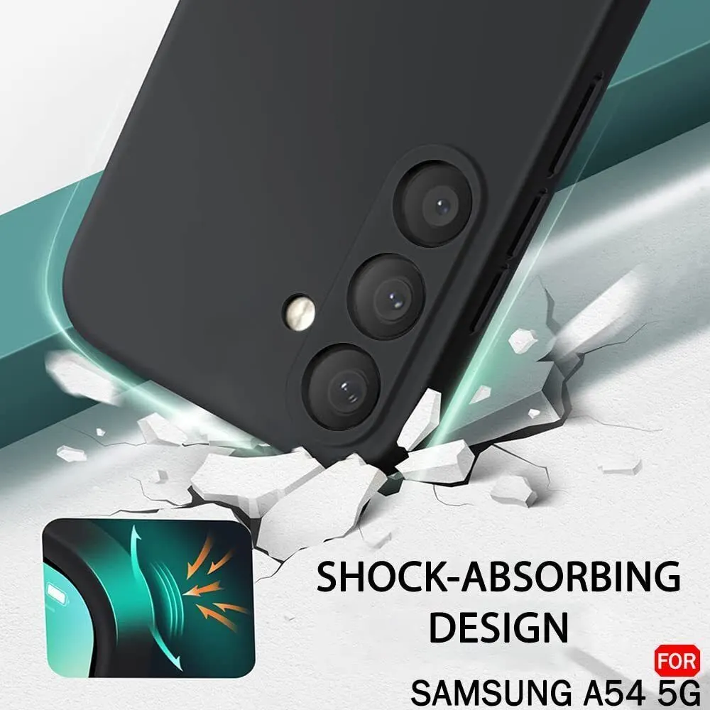 Micvir Back Cover for Samsung Galaxy A54 5G (Black, Grip Case, Silicon, Pack of: 1) — image 3 of 5