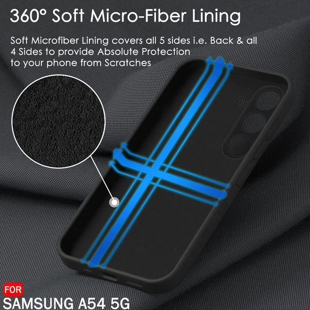 Micvir Back Cover for Samsung Galaxy A54 5G (Black, Grip Case, Silicon, Pack of: 1) — image 5 of 5