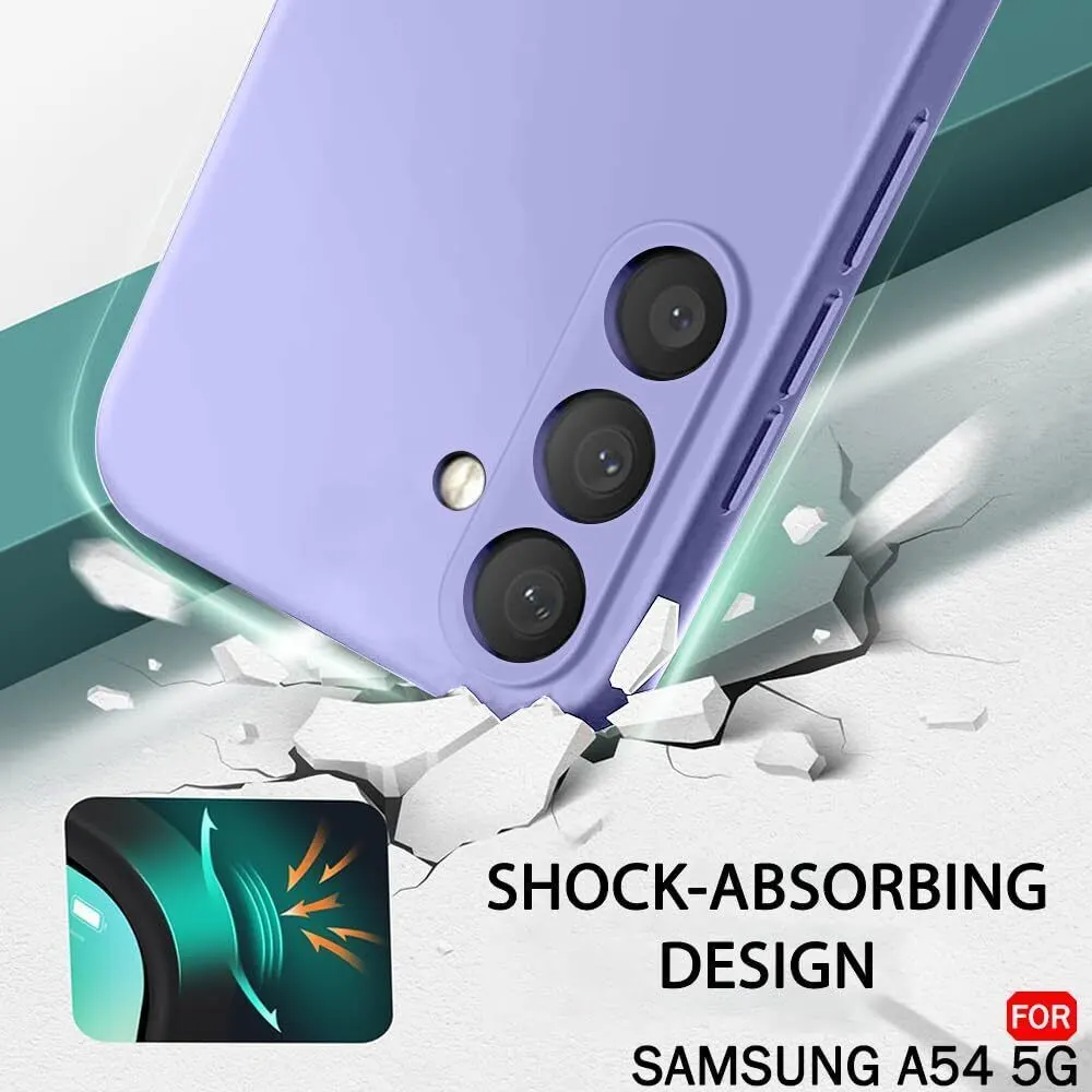 Micvir Back Cover for Samsung Galaxy A54 5G (Purple, Grip Case, Silicon, Pack of: 1) — image 3 of 5