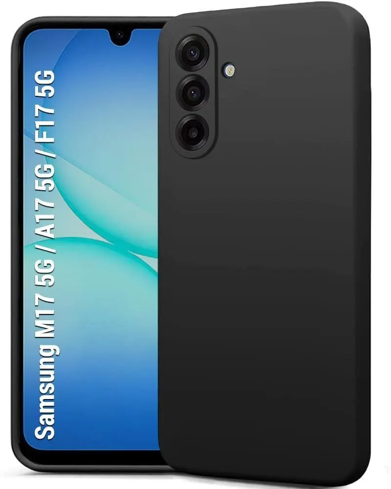 Xolia Back Cover for Samsung Galaxy F17 5G (Black, Grip Case, Silicon, Pack of: 1)